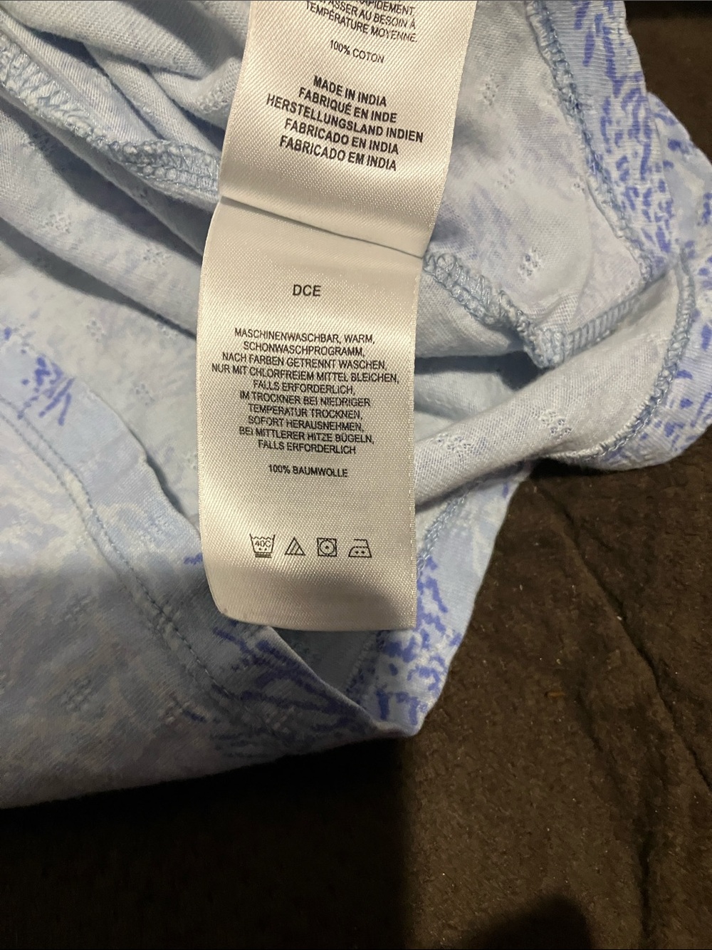 Columbia Light Blue & Periwinkle Coral-Print Tank - Picture 9 of 10